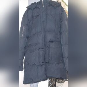 Jordan Craig Men's Long Black Puffer Coat